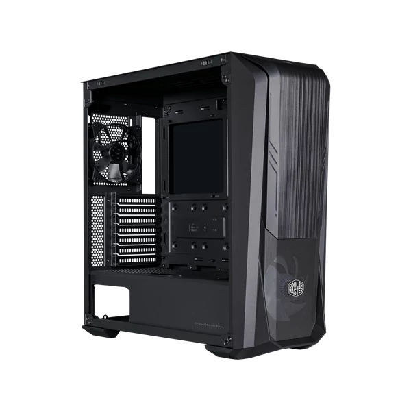 COOLER MASTER Ház ATX MASTERBOX 500 ARGB Front Panel, Tápegység nélkül, Üvegfalú