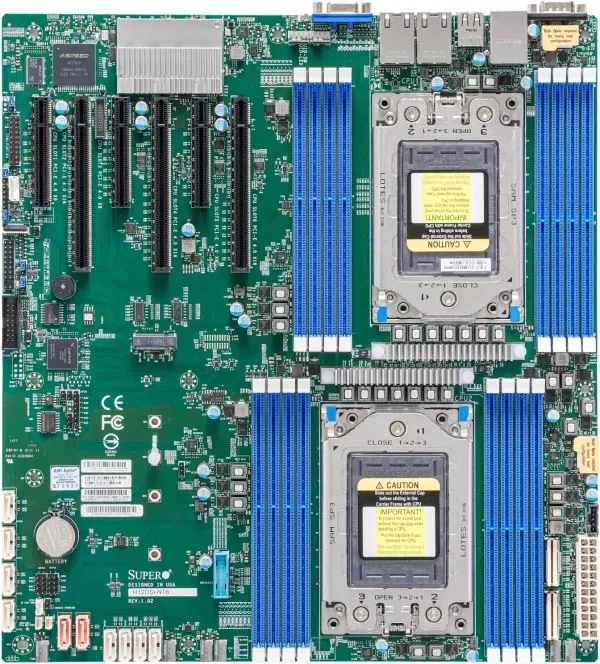 Supermicro szerver alaplap MBD-H12DSI-NT6 EPYC7003/7002,16RDIMM,10SATA3,dual10G,