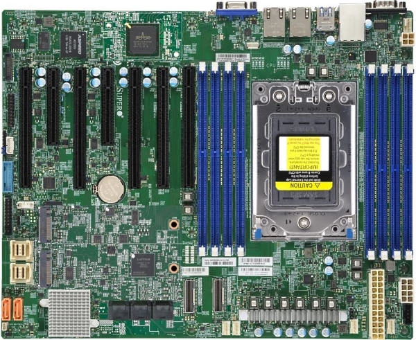 Supermicro szerver alaplap H12SSL-I EPYC7003/7002,8RDIMM,8SATA3,2M2,8SATA3or2NVM