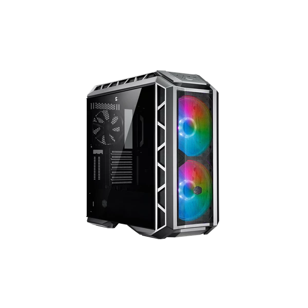 COOLER MASTER Ház Midi ATX MasterCase H500P MESH ARGB Tápegység nélkül, Fekete Üvegfalú