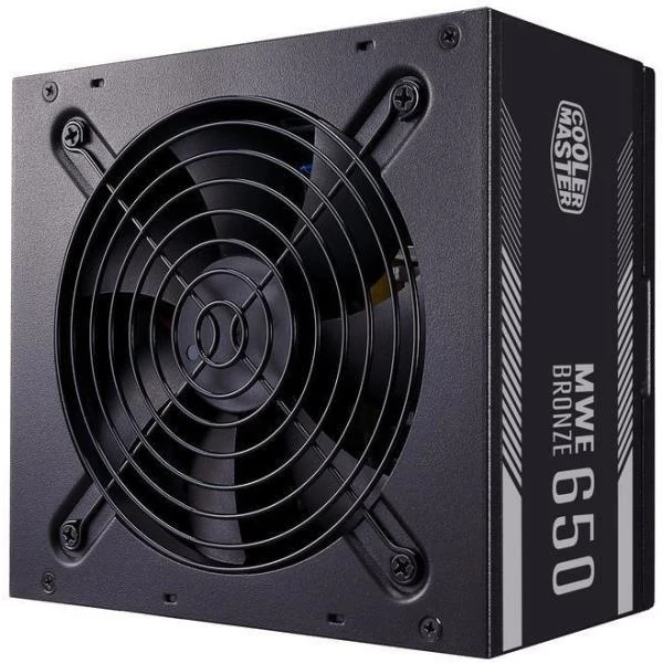 COOLER MASTER Tápegység MWE 650W, 12cm, 80+ Bronze V2, Aktív PFC Cooler Master