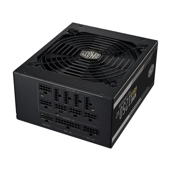 COOLER MASTER Tápegység Moduláris MWE GOLD 1250 - V2 ATX 3.0 1250W, 14cm, 80+ Gold Cooler Master