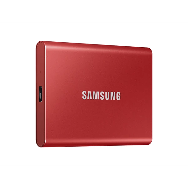 SAMSUNG Hordozható SSD T7 USB 3.2 1TB (Piros)