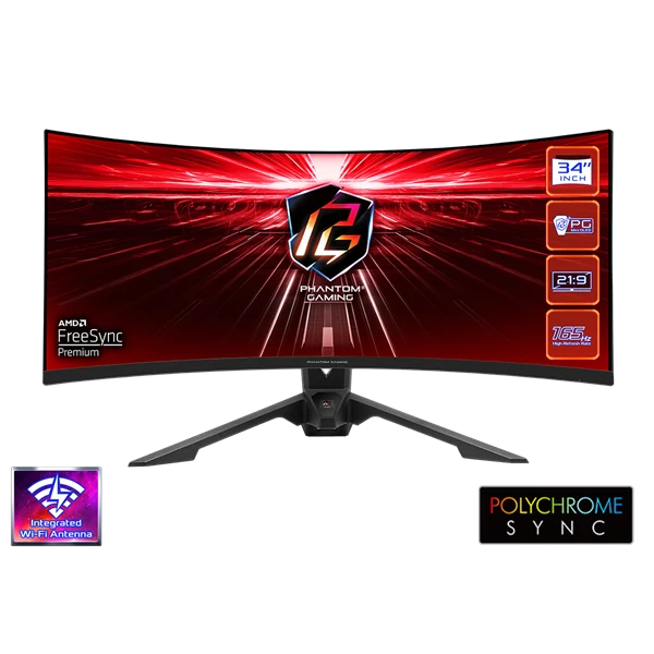 ASROCK PG34WQ15R3A Gaming Monitor 34