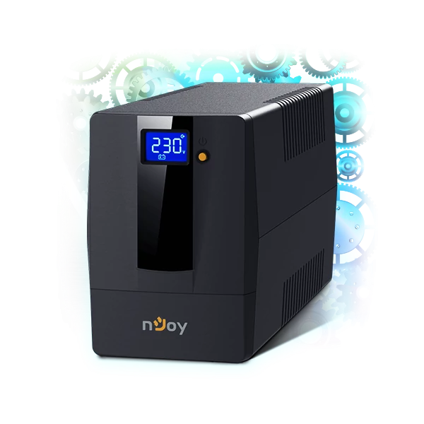 NJOY Szünetmentes + AVR Horus Plus 600, 600VA, 360W, Line-Interactive, LCD Touch display