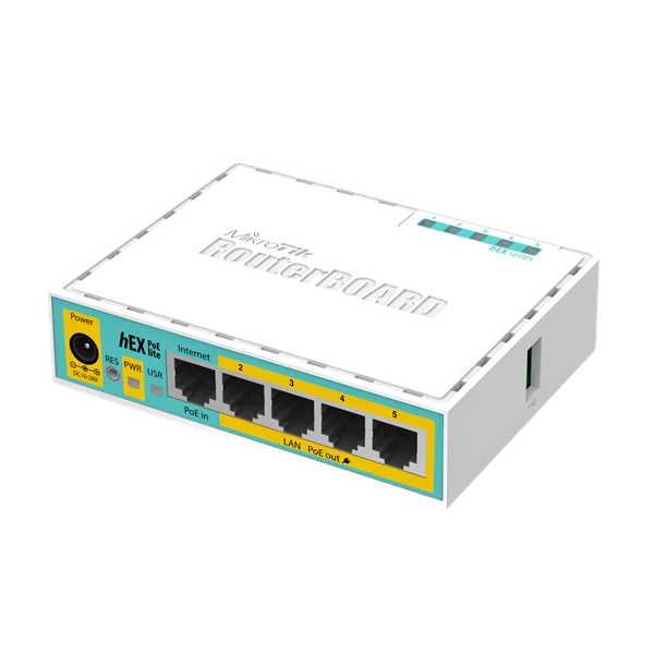 MIKROTIK Vezetékes Router RouterBOARD 5x100Mbps (POE out), Menedzselhető, Asztali - RB750UPR2