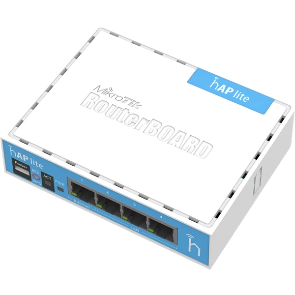 MIKROTIK Wireless Router RouterBOARD 2,4GHz, 4x100Mbps, 300Mbps, Asztali - RB941-2ND