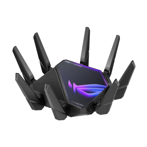 ASUS Wireless Router Quand Band AX16000 1xWAN(2.5Gbps) + 2xWAN / LAN(10Gbps) + 4xLAN(1Gbps) + 2 USB, ROG RAPTURE GT-AXE16000