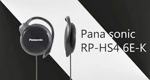 Panasonic RP-HS46E CLIP-ON fekete fülhallgató,fülkampókkal zárt, vezetékes