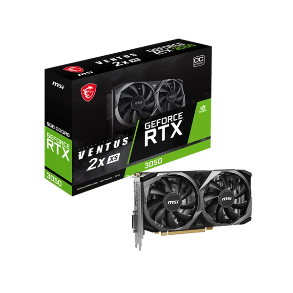 MSI Videokártya PCI-Ex16x nVIDIA RTX 3050 VENTUS 2X XS 8GB DDR6 OC MSI PCC