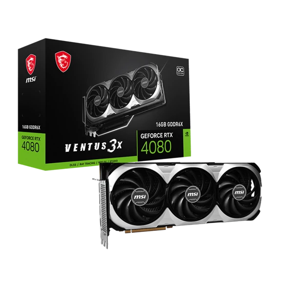 MSI Videokártya PCI-Ex16x nVIDIA RTX 4080 VENTUS 3X OC 16GB DDR6X MSI