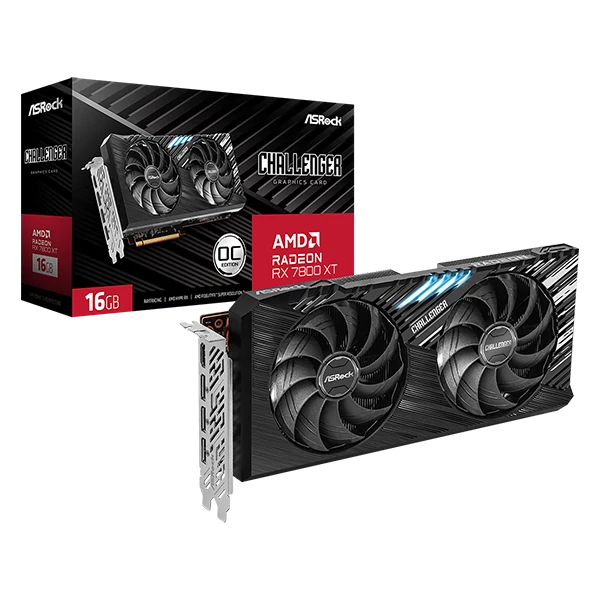 ASROCK Videokártya PCI-Ex16x AMD RX 7800XT CHALLENGER 16GB DDR6 OC ASROCK