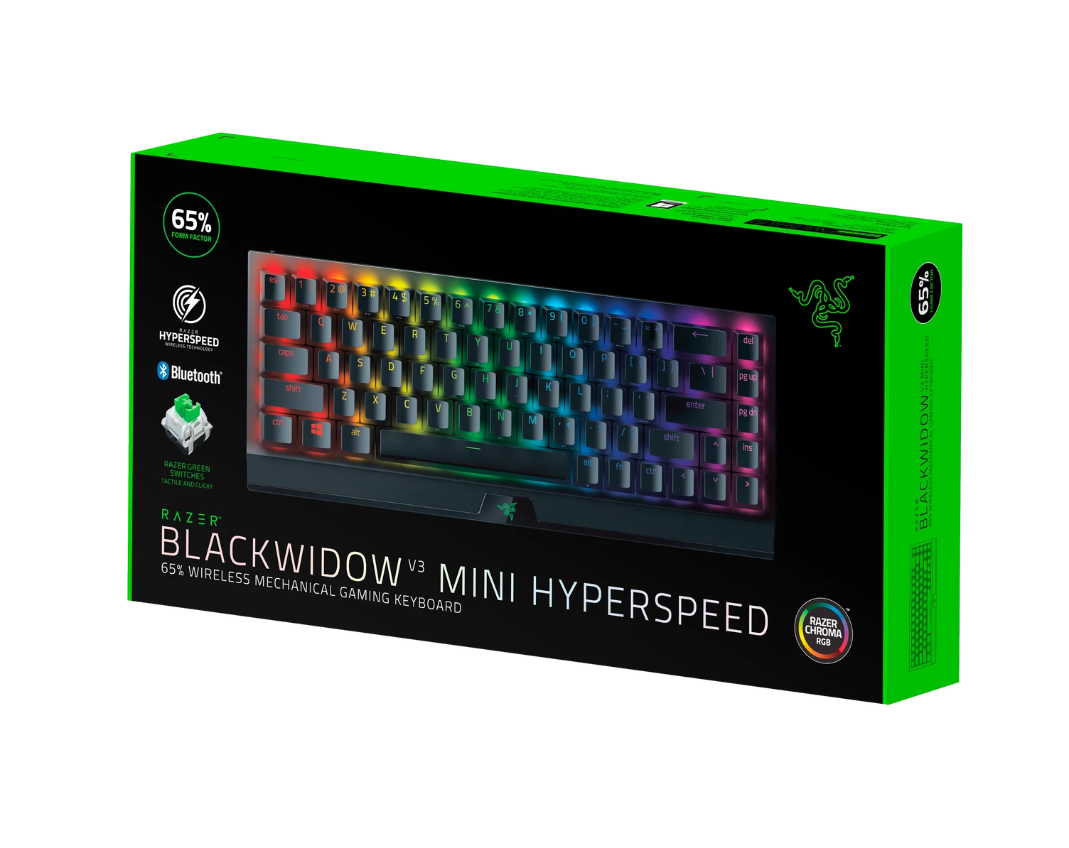 Razer BlackWidow V3 Mini HyperSpeed (Green Switch) - US Layout