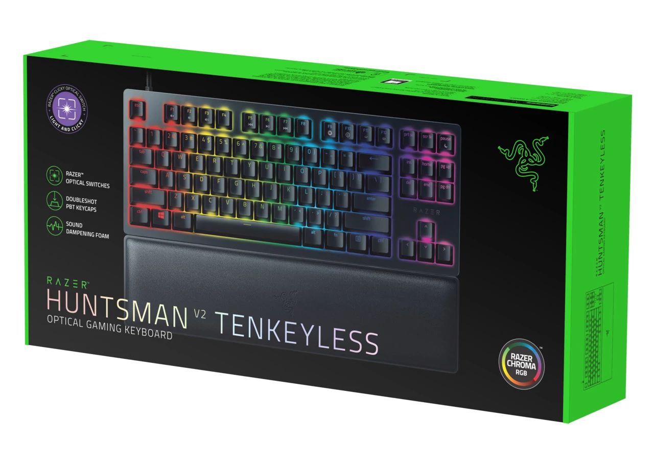 Razer Huntsman V2 Tenkeyless (Purple Switch) - US Layout