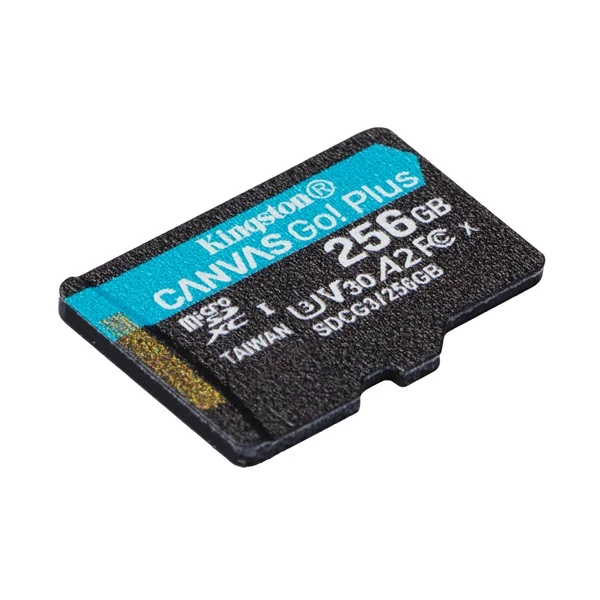 KINGSTON Memóriakártya MicroSDXC 256GB Canvas Go Plus 170R A2 U3 V30 Adapter nélkül Kingston