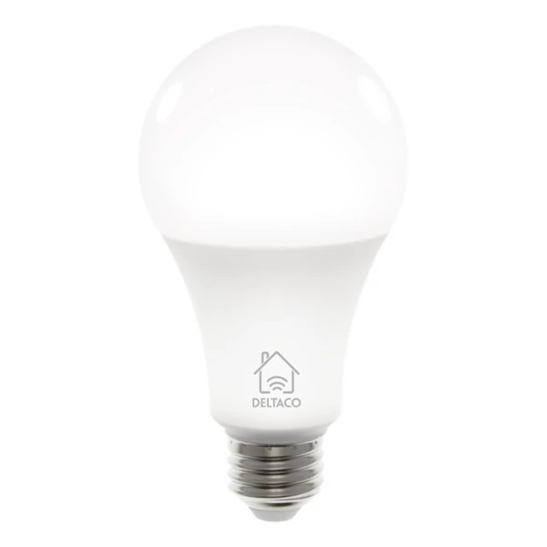 DELTACO SMART HOME SH-LE27W LED izzó, E27, 9W, WIFI