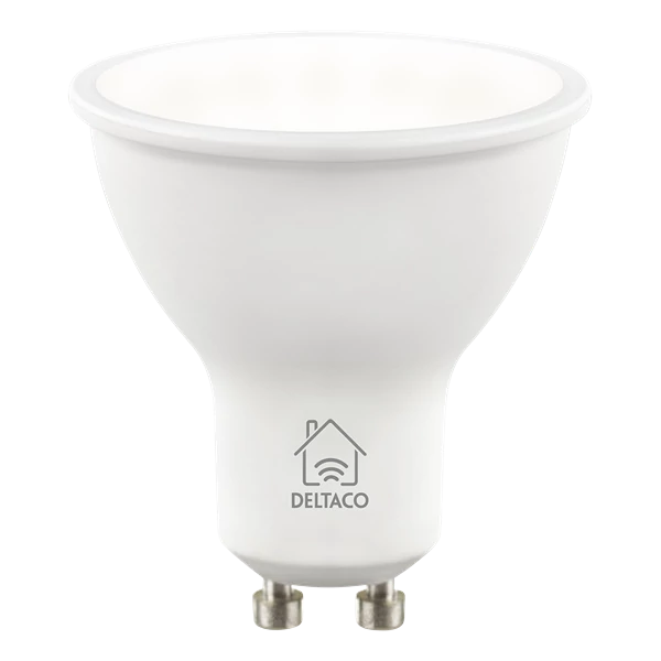 DELTACO SMART HOME SH-LGU10CCTC  okos izzó, 4,5W, WIFI, TUYA, 2700K-6500K