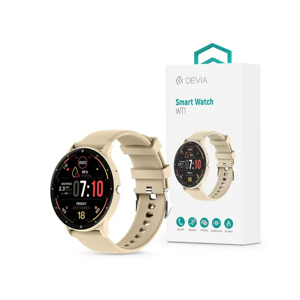 DEVIA WT1 SMART WATCH OKOSÓRA - BÉZS DEVIA