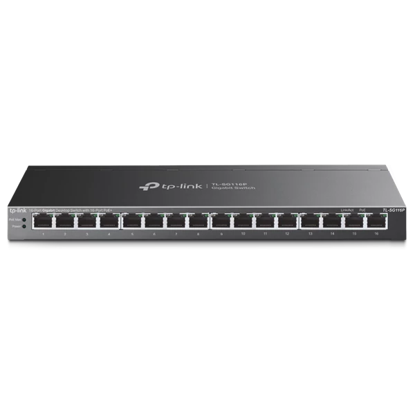 TP-LINK Switch 16x1000Mbps(16xPOE + ), TL-SG116P TP-Link