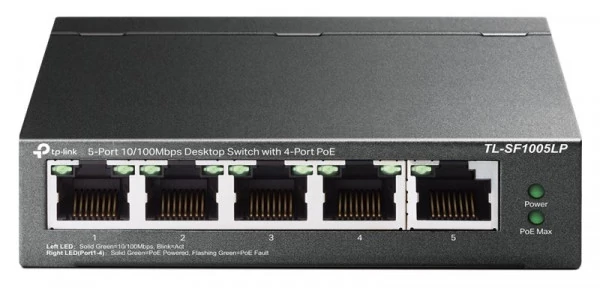 TP-LINK TL-SF1005LP 5-Port 10/100Mbps Desktop Switch