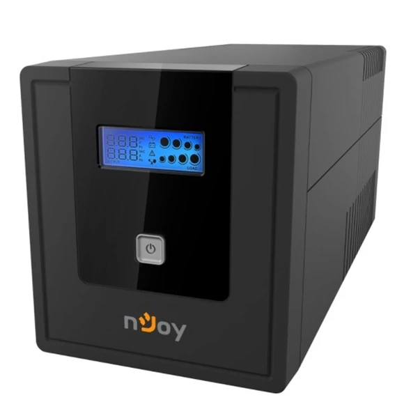 NJOY Szünetmentes 1000VA - Cadu 1000 (2 Schuko, line-interaktív, USB menedzsment, RJ11 / 45 vonalvédelem(1Gb / s), fekete)