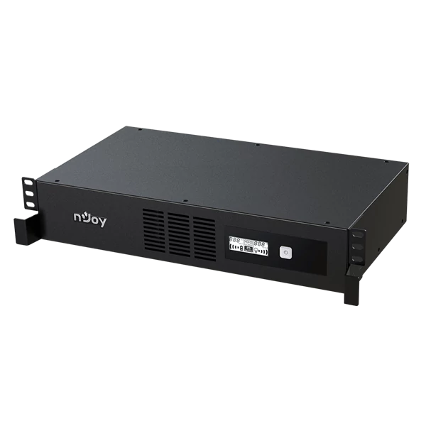 NJOY Szünetmentes Code 800, 800VA, 480W, Line-Interactive, rack (2U), LCD display