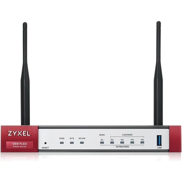 ZYXEL Tűzfal 1xWAN(1000Mbps) + 4xLAN / DMZ(1000Mbps) +1xUSB 3.0 AX1800 WIFI 6, USGFLEX100AX-EU0101F Zyxel