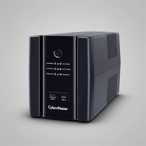 CYBERPOWER UPS UT1500EG (4 aljzat) 1500VA 900W, 230V szünetmentes tápegység LINE-INTERACTIVE CyberPower