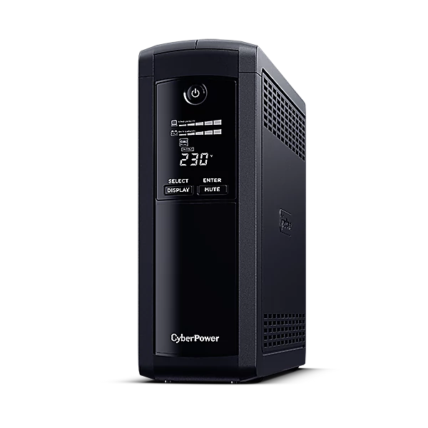 CYBERPOWER UPS VP1200ELCD (4xIEC 320) 1200VA 720W 230V szünetmentes tápegység + USB LINE-INTERACTIVE