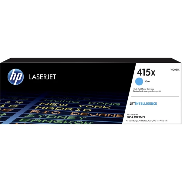 HP Toner (415X) W2031X ciánkék 6000 / oldal M454 / M479