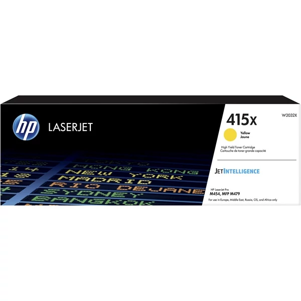 HP Toner (415X) W2032X sárga 6000 / oldal M454 / M479