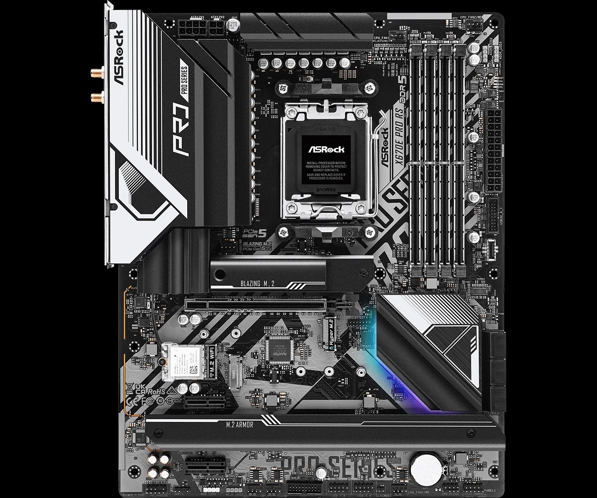 ASRock sAM5 X670E PRO RS alaplap