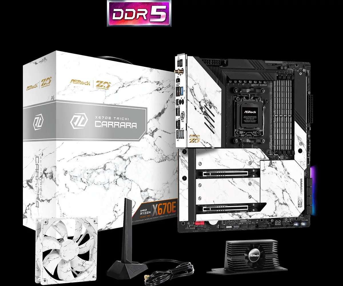 ASRock sAM5 X670E TAICHI CARRARA alaplap