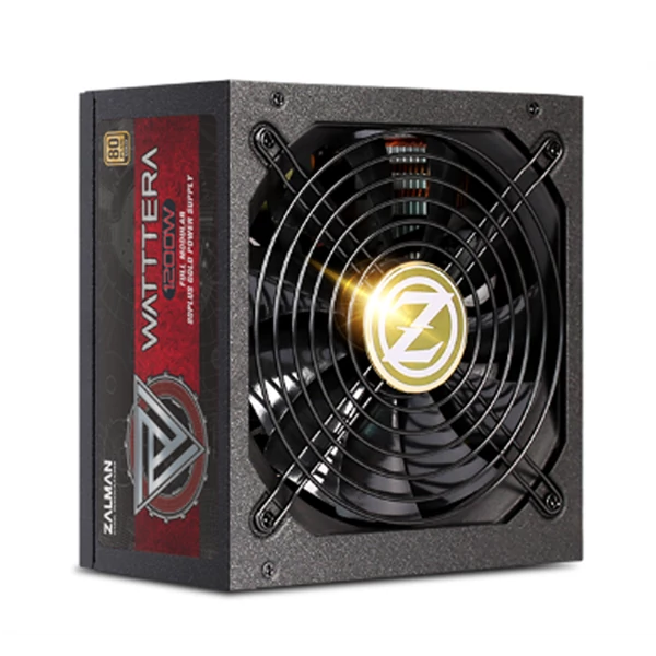 ZALMAN Tápegység Watttera 1200W, 14cm, 80+ Gold, Aktív PFC