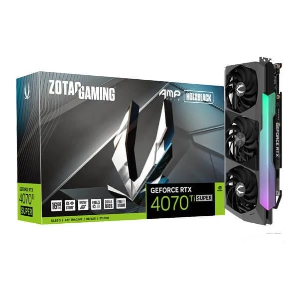 ZOTAC Videókártya PCI-Ex16x nVIDIA RTX 4070 Ti SUPER 16GB DDR6X AMP HOLO ZOTAC