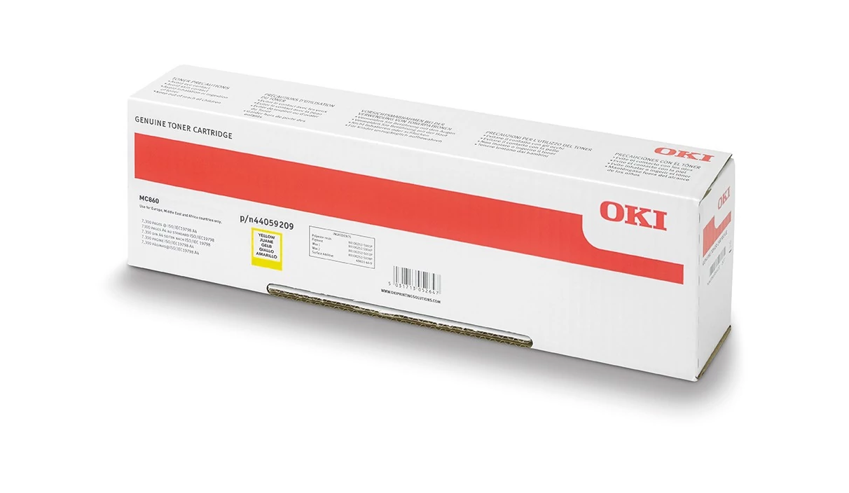 Oki MC860 Toner Yellow 10K (Eredeti)