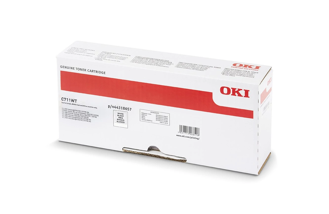 OKI C711WT Toner White (Eredeti)