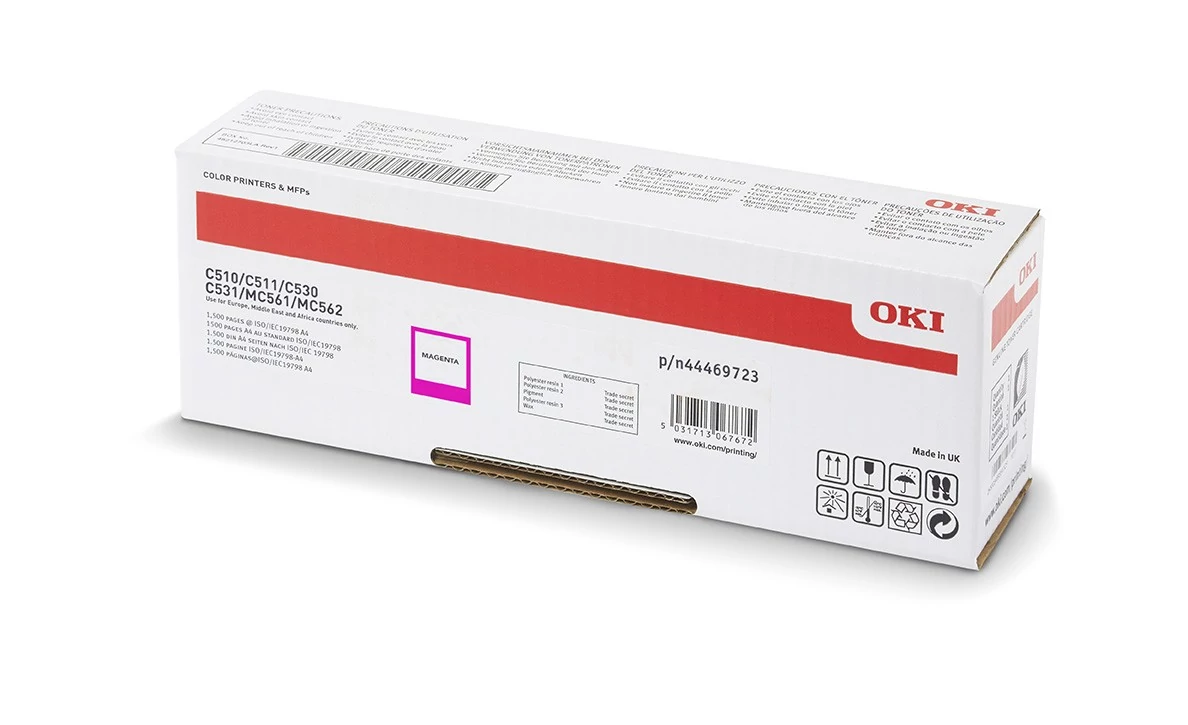 Oki C510/530/MC562 Toner Magenta 5K (Eredeti)