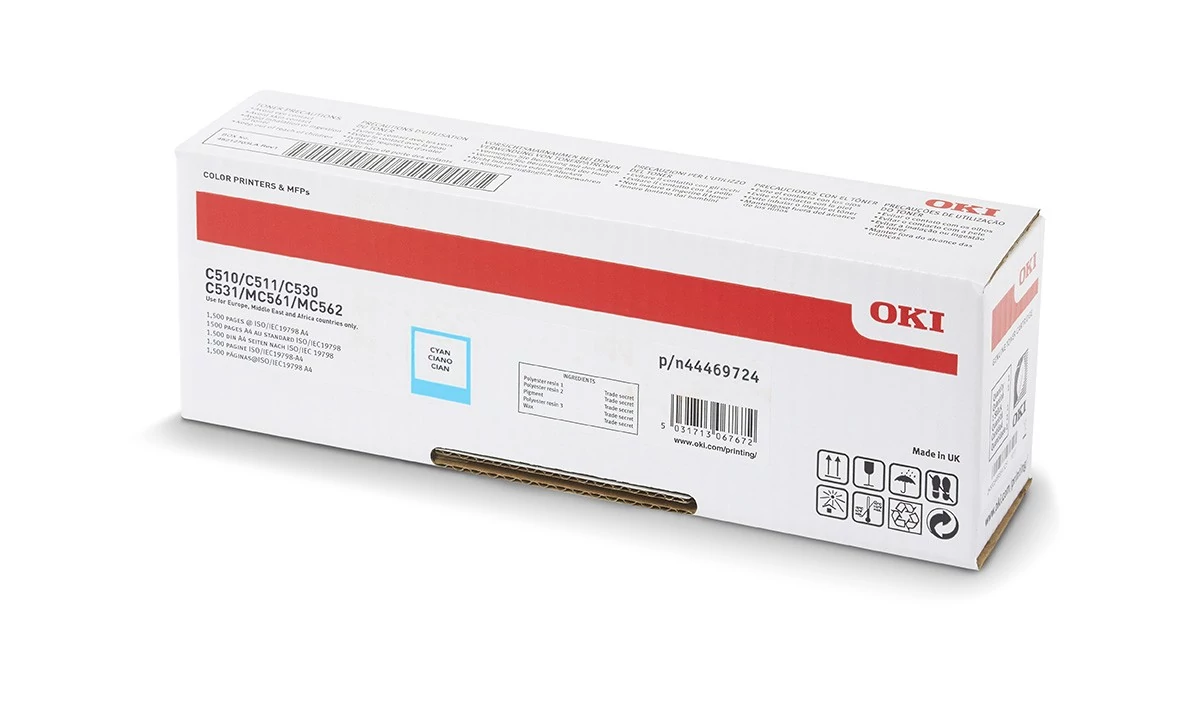 Oki C510/530 Toner Cyan 5K (Eredeti)