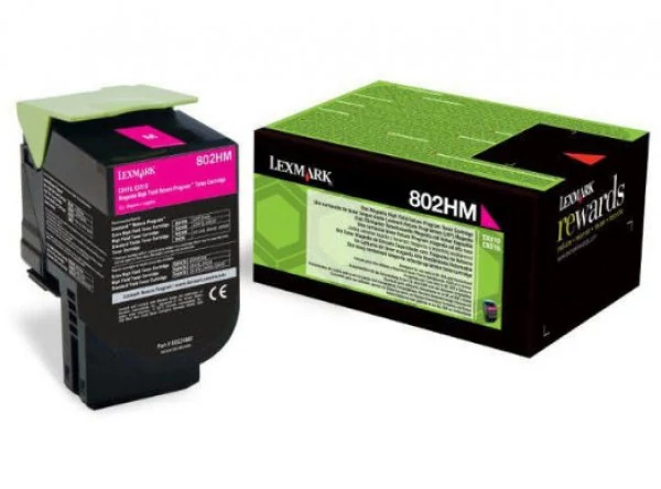 Lexmark CX410/510 High Return Toner Magenta 3K (Eredeti) 80C2HM0