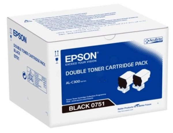 Epson C300 Toner Dupla Bk 2*7,3K /orig/