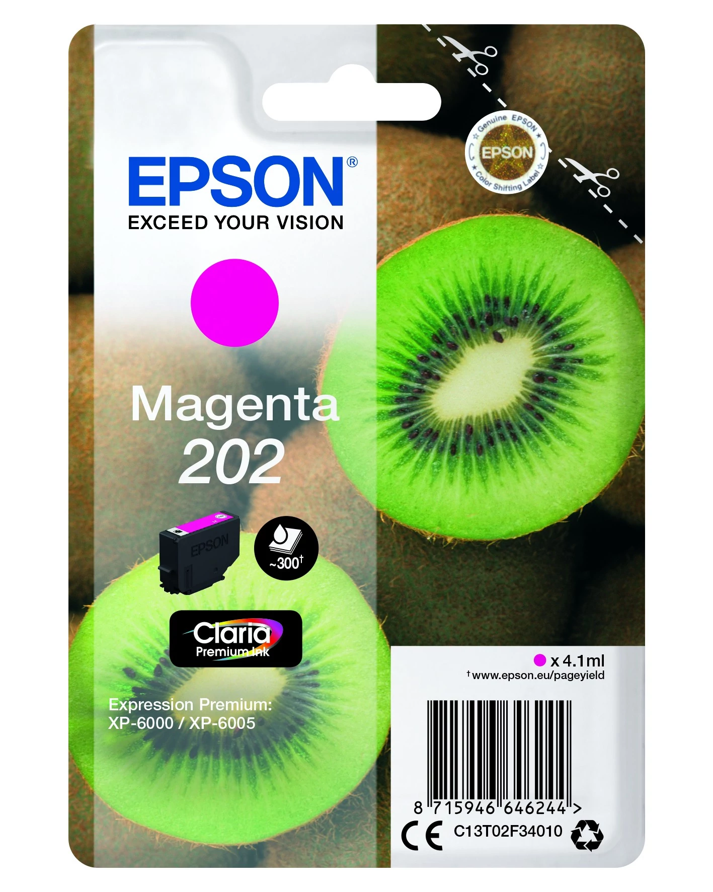 Epson T02F3 Patron Magenta 4,1ml (Eredeti)