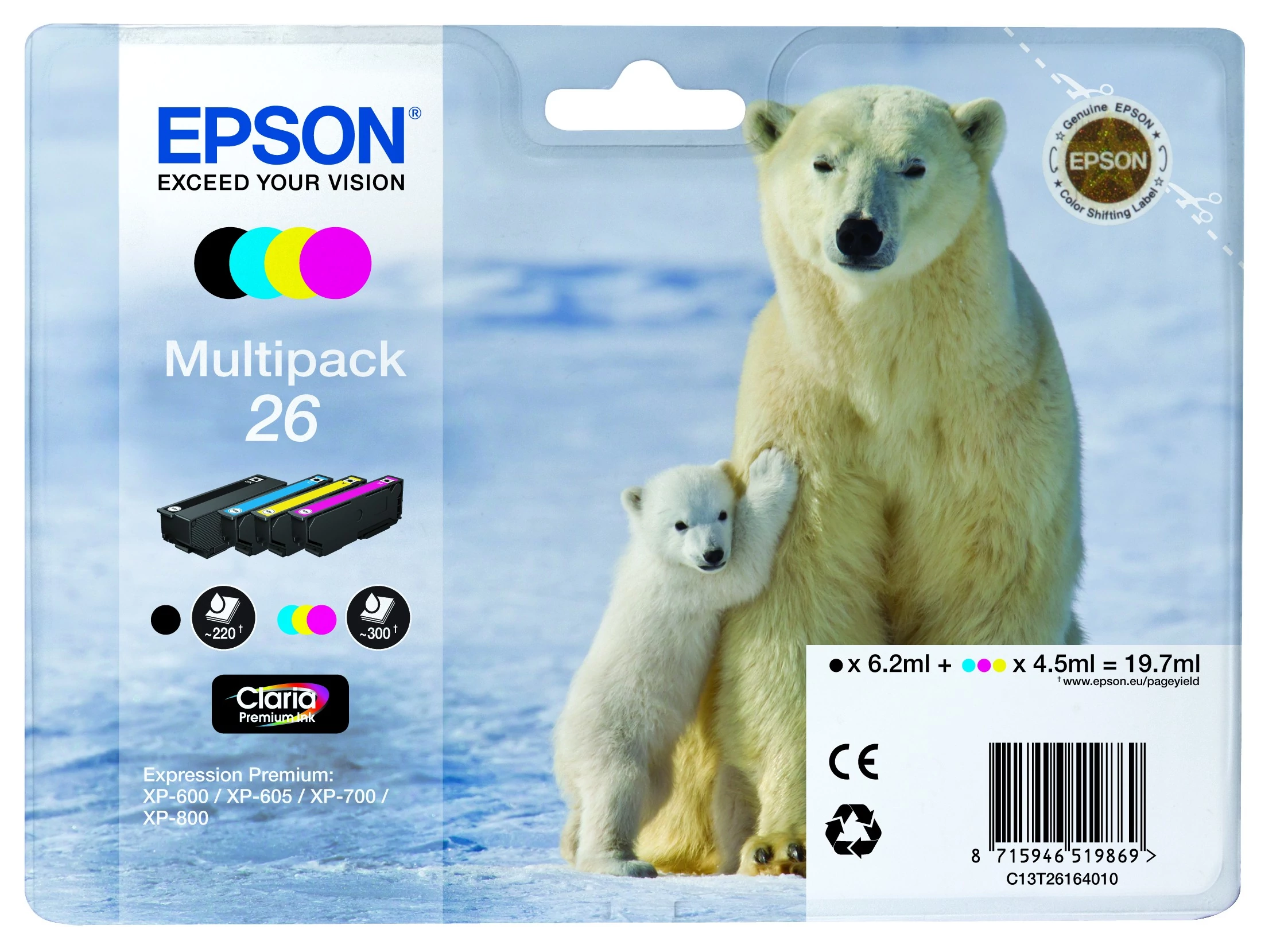 Epson T2616 Patron Multipack 26 (Eredeti)