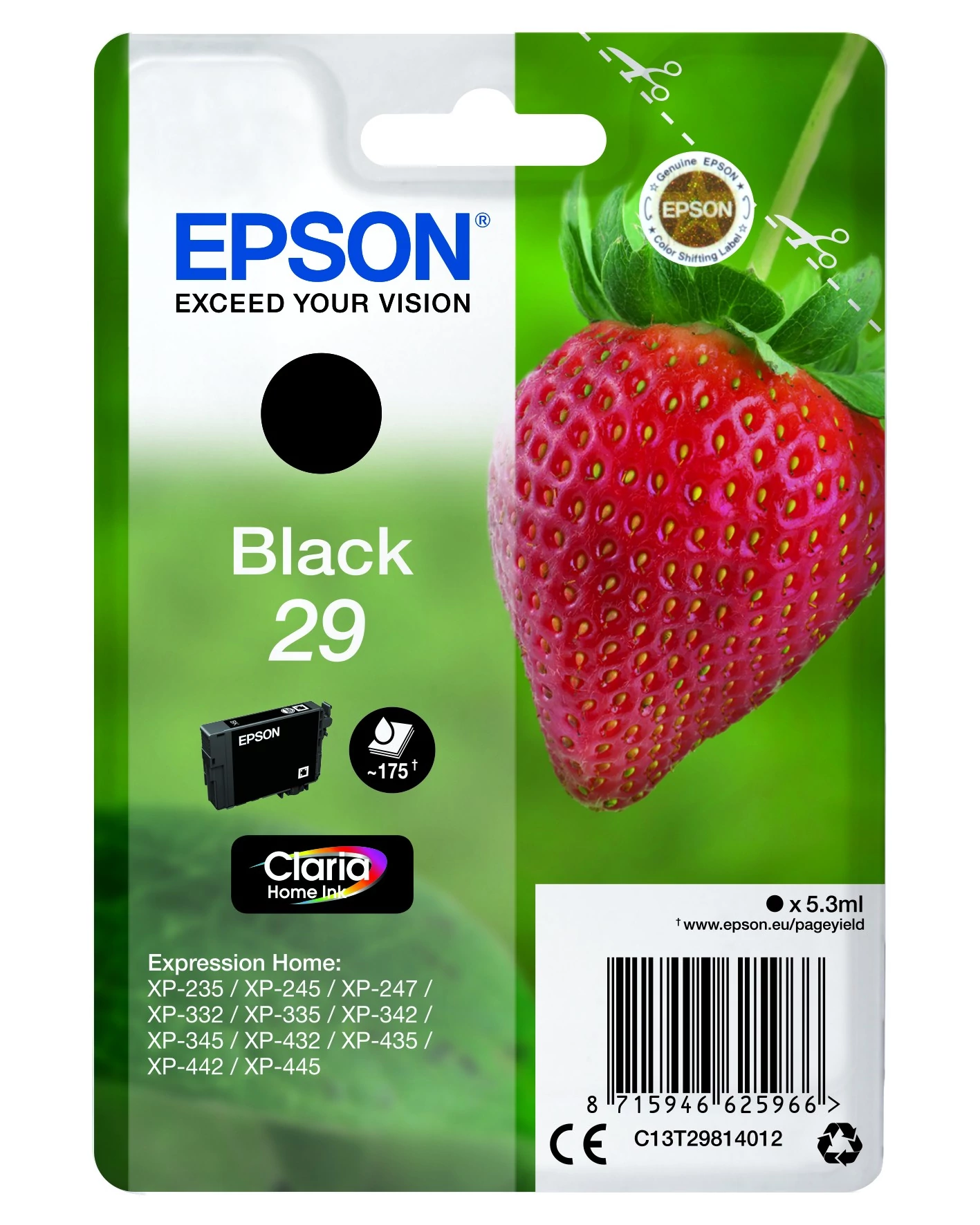 Epson T2981 Patron Black 29 (Eredeti)