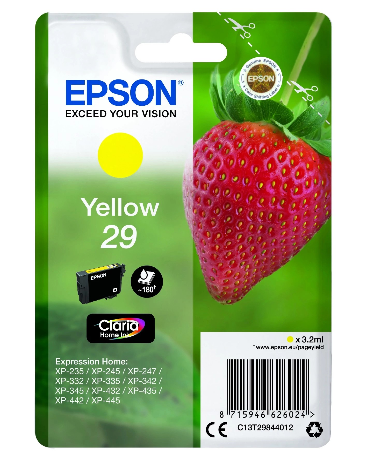 Epson T2984 Patron Yellow 29 (Eredeti)