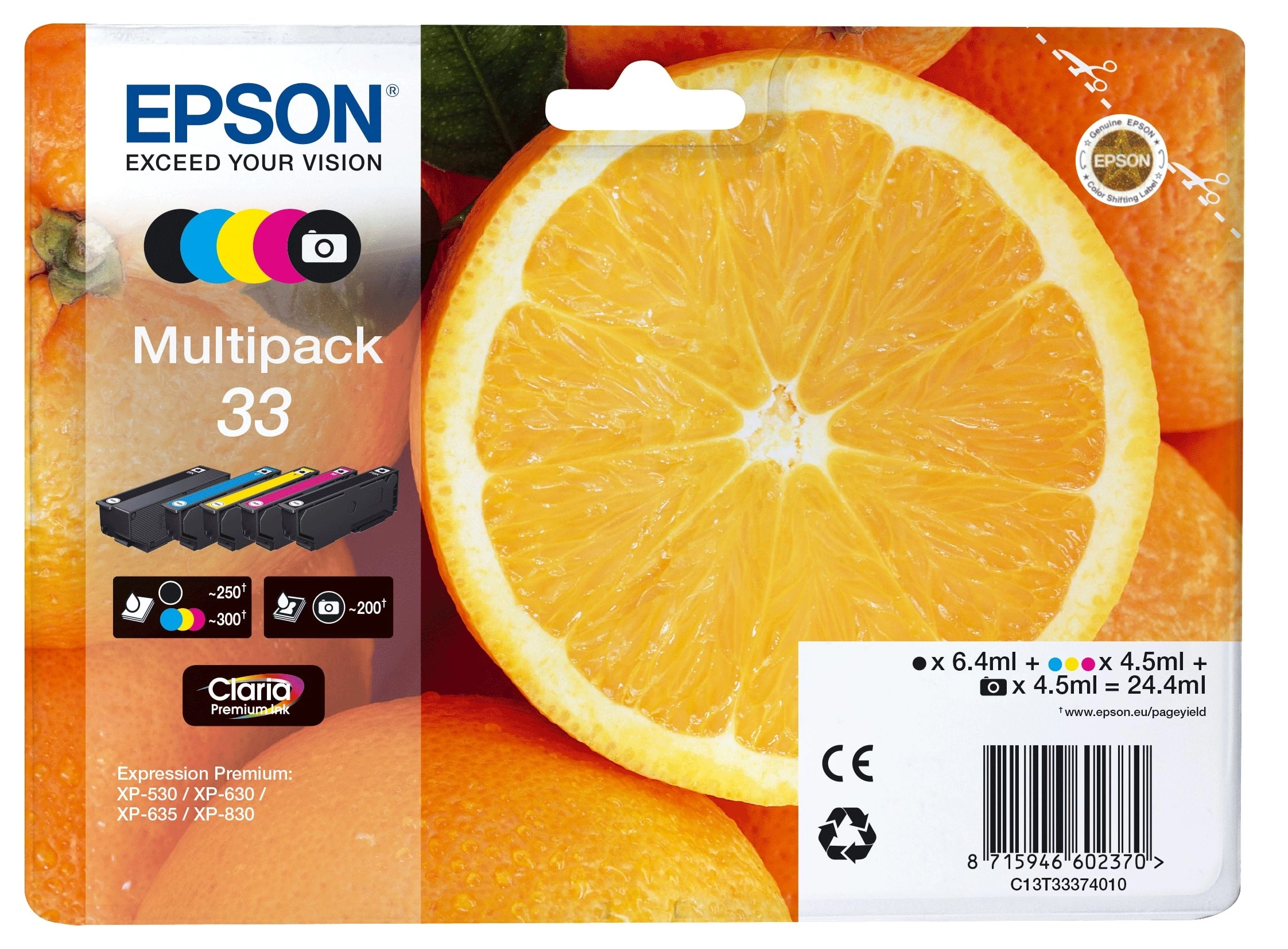 Epson T3337 Patron Multipack 33 (Eredeti)