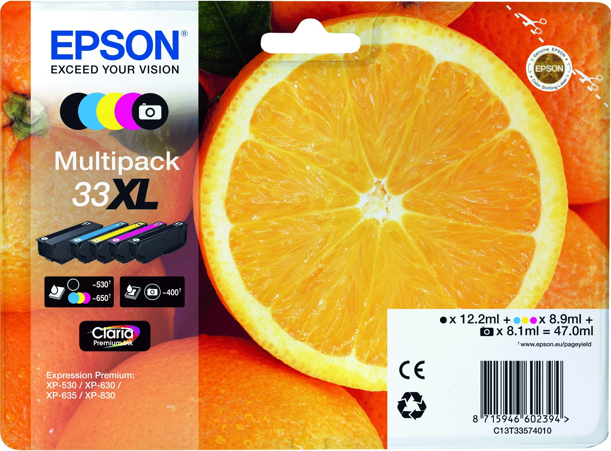 Epson T3357 Patron Multipack 33XL (Eredeti)