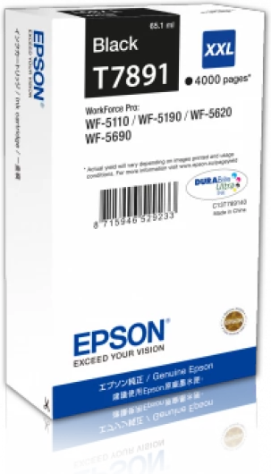 Epson T7891 Patron Black 4K (Eredeti)