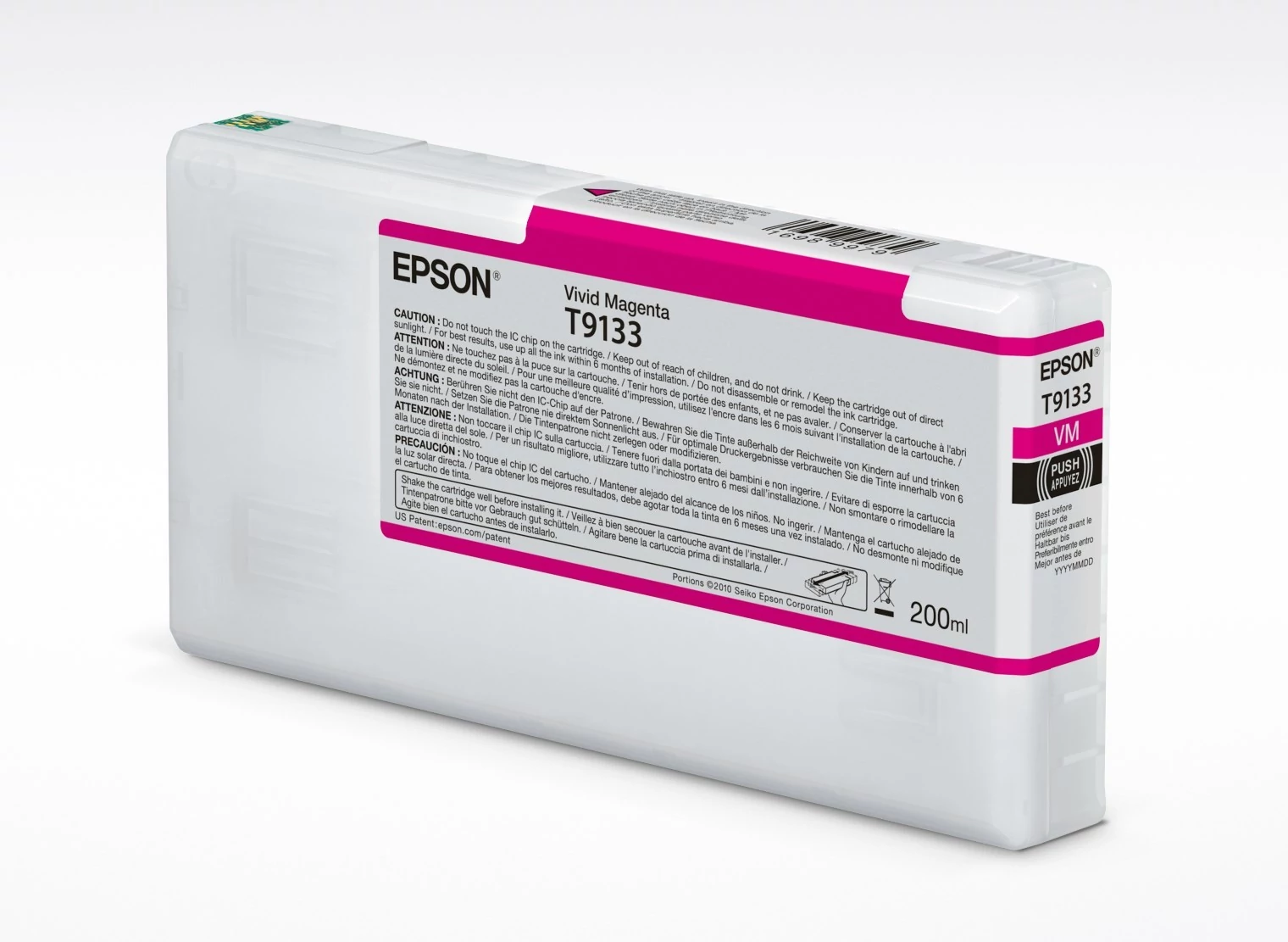 Epson T9133 Patron Vivid Magenta 200ml (Eredeti)