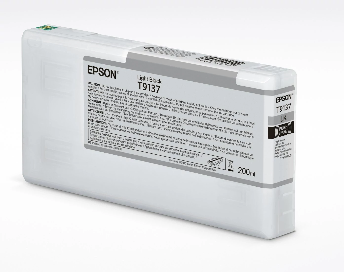 Epson T9137 Patron Light Black 200ml (Eredeti)